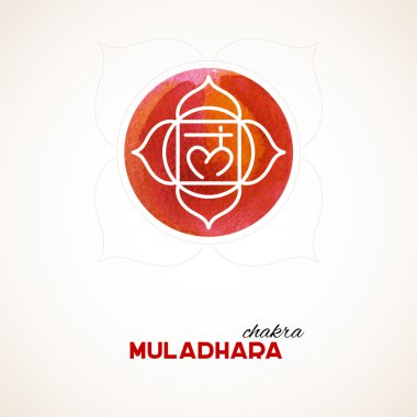 Renk çakra suluboya tasarım