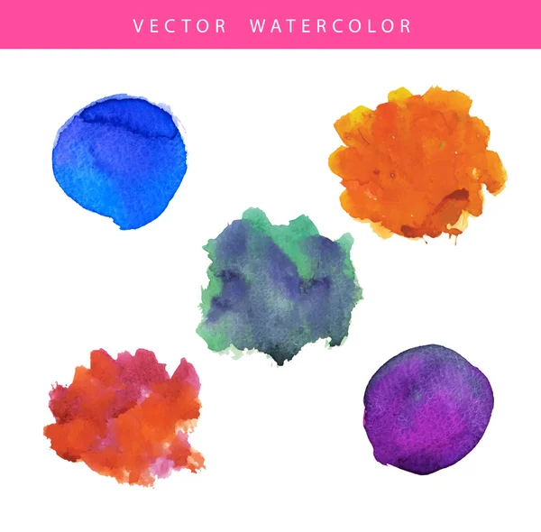 Ručně malované akvarel textury — Stockový vektor