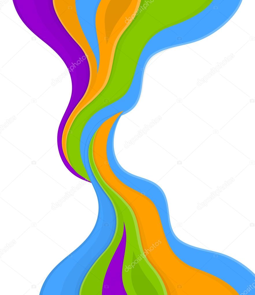 Color abstract on white background