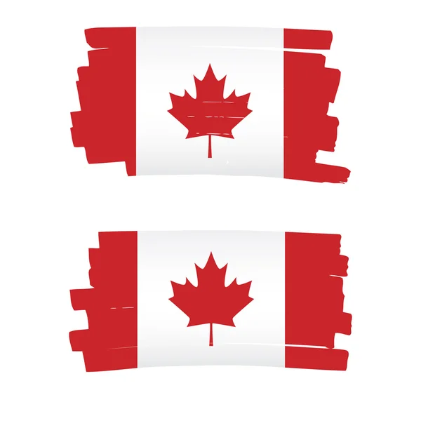 Bandeira Canada no fundo branco — Vetor de Stock