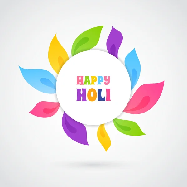 Ευτυχισμένος Holi πρότυπο κάρτας — Διανυσματικό Αρχείο