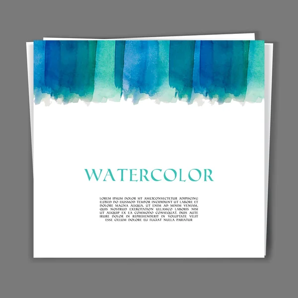 Handbemalte Aquarell-Textur — Stockvektor