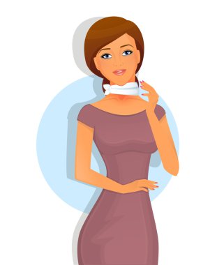 Hasta bir kadın karakter görüntü