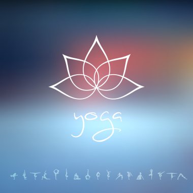 Bir yoga stüdyosu için logo
