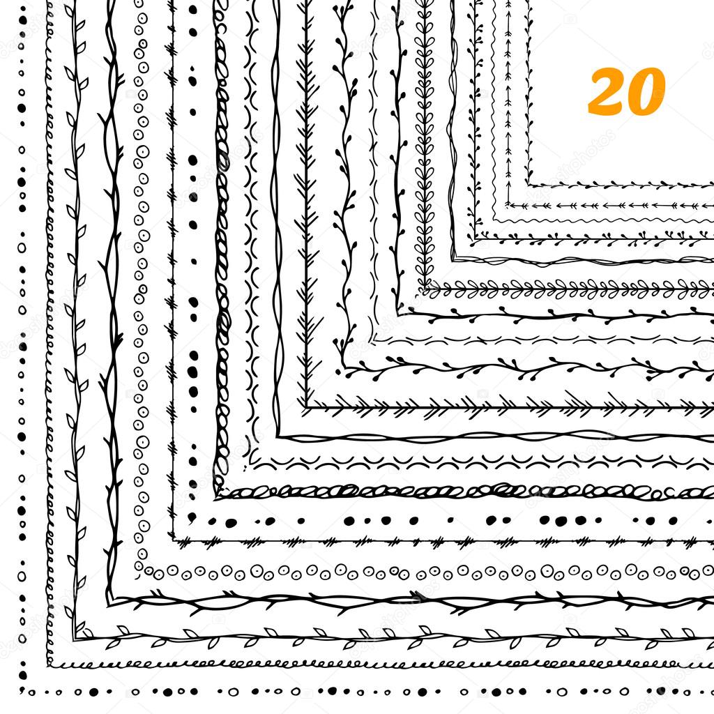 Decorative frames 20 set