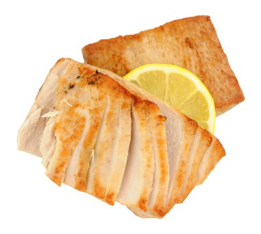 Kızarmış sarı yüzgeçli orkinos biftek