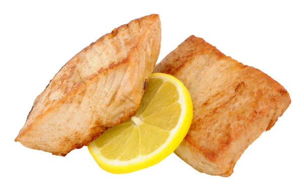 Fried Yellow Fin Tuna Steaks — Stock Photo, Image