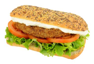 Güney kızarmış tavuk Burger sandviç
