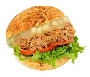 Çekti domuz ve elma sosu sandviç rulo