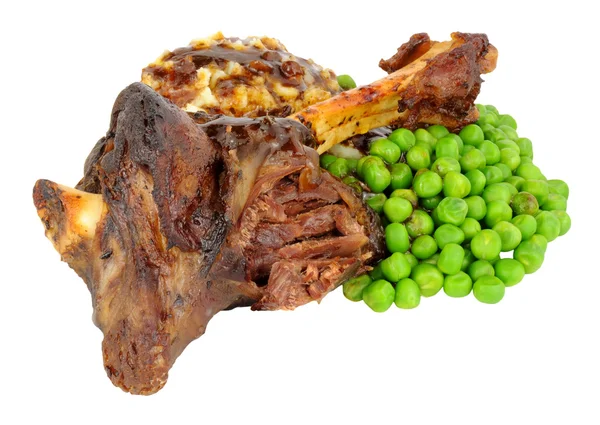 Powoli gotowane Lamb trzpieniowe posiłek — Zdjęcie stockowe