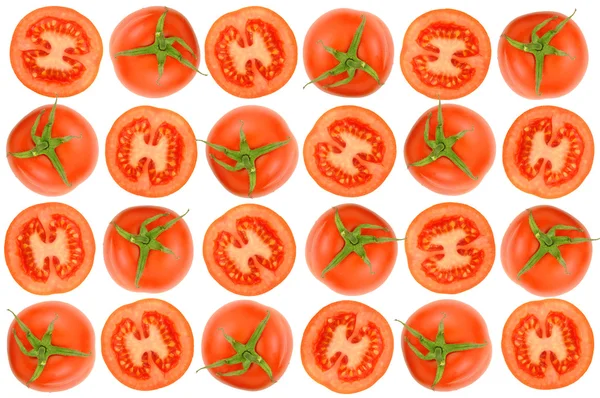 切番茄背景 — 图库照片