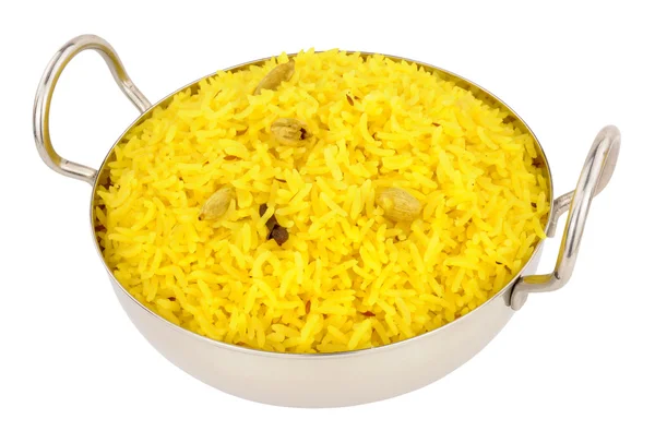 Bowl Of Yellow Pilau Rice — Fotografie, imagine de stoc