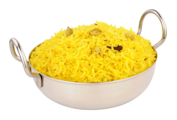 Ciotola di riso Pilau giallo — Foto Stock