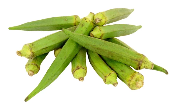 Fresh Raw Okra — Stock Photo, Image