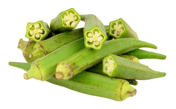 Okra crudo fresco — Foto Stock