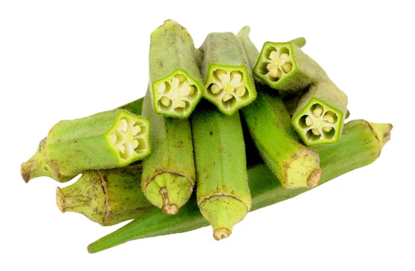 Okra crudo fresco — Foto Stock