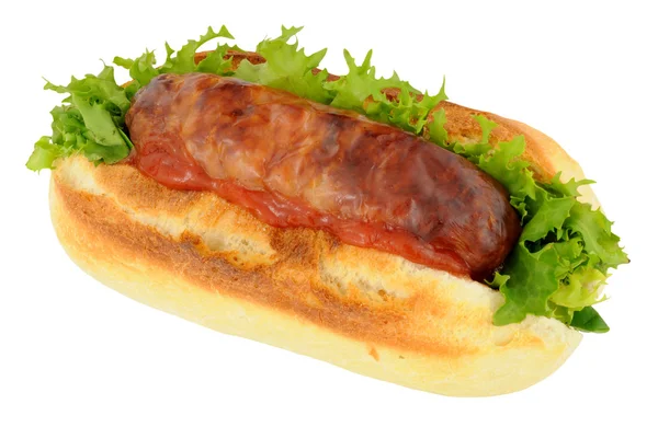 Pork Sausage Sandwich — Stock Photo, Image