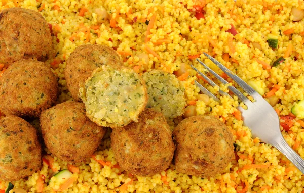 Falafels And Couscous — Stock Photo, Image