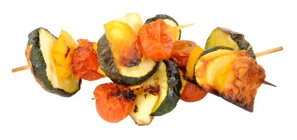 Keju Halloumi dan Kebab Sayuran — Stok Foto