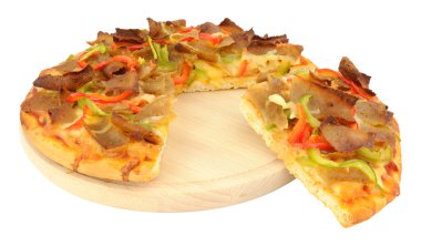Döner et Pizza ahşap kesme tahtası