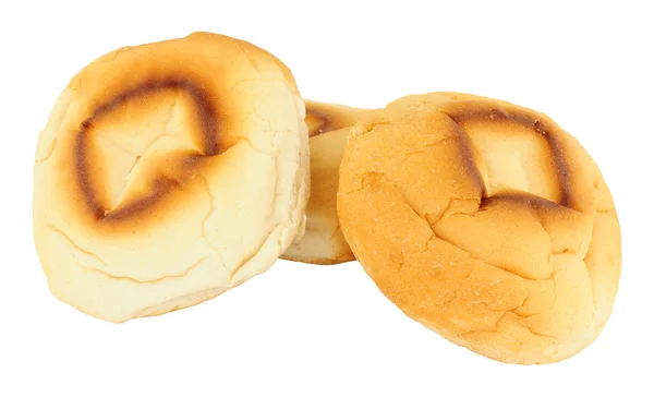 Traditionella Lancashire ugn botten Muffins — Stockfoto