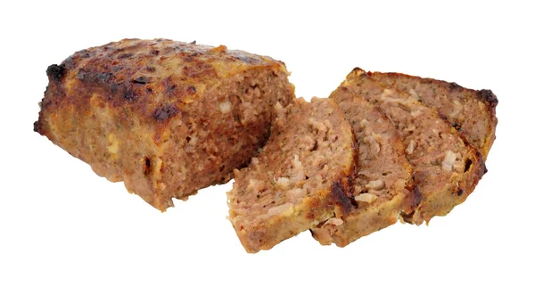배경에 쇠고기와 돼지고기 미트로프 — 스톡 사진