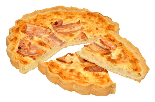 Quiche bacon et fromage — 图库照片