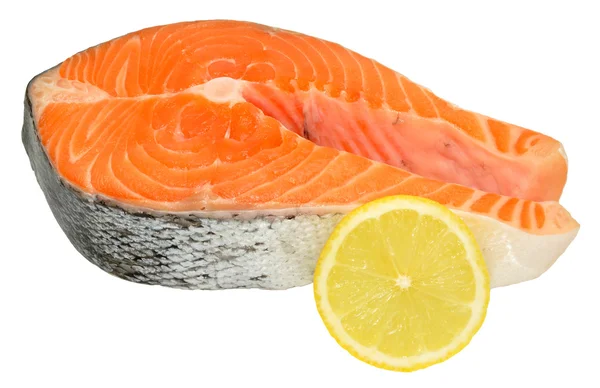 Fresh Uncooked Salmon Steaks — Stock Photo, Image