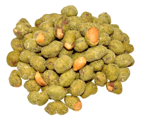 Wasabi belagda jordnötter — Stockfoto