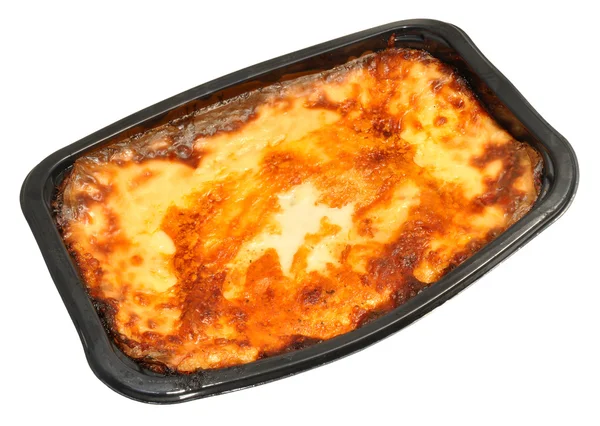 Geschäft kaufte Rindfleisch-Lasagne — Stockfoto