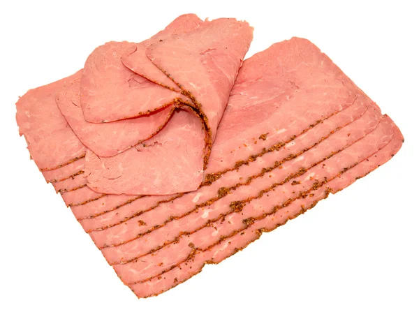 Pastrami Meat Slices — Stock Photo, Image