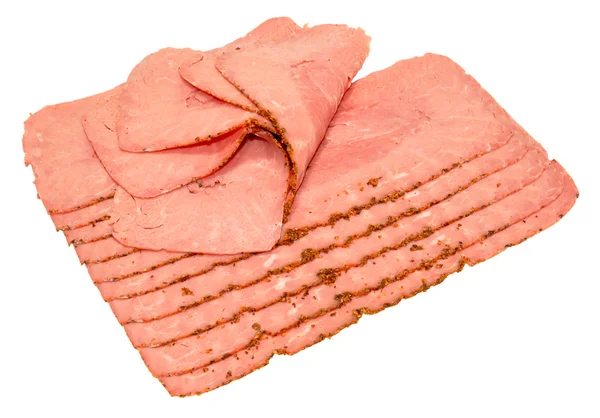Pastrami Meat Slices — Stock Photo, Image