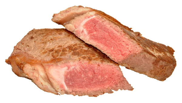 Sığır filetosu biftek nadir pişmiş — Stok fotoğraf