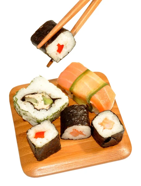 Amostras de Sushi — Fotografia de Stock