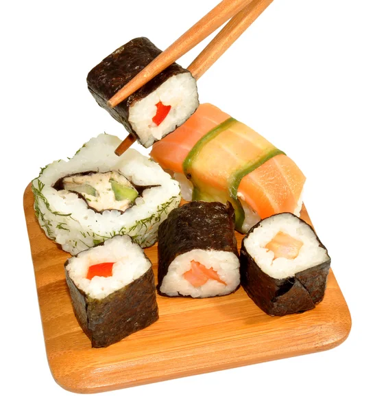 Échantillons de sushi — Photo