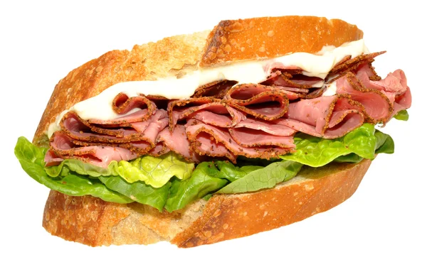 Pastırmalı et sandviç — Stok fotoğraf