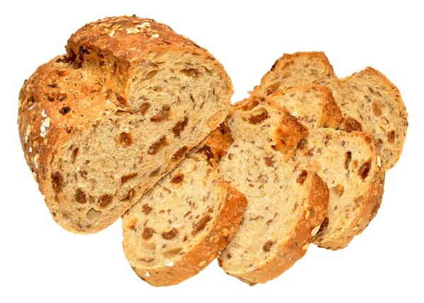 Raisin Dan Muesli Roti Loaf — Stok Foto