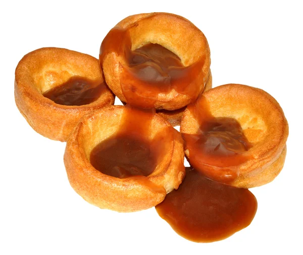 Traditionella Yorkshire puddingar — Stockfoto