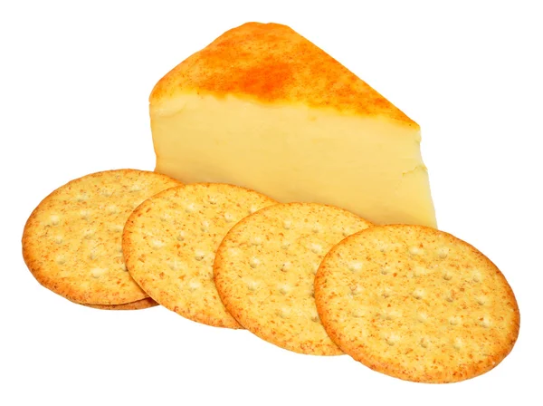 Apfelholz geräucherter Cheddar-Käse — Stockfoto