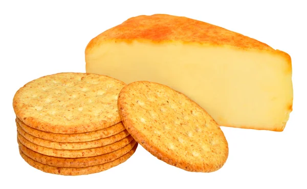 Apfelholz geräucherter Cheddar-Käse — Stockfoto