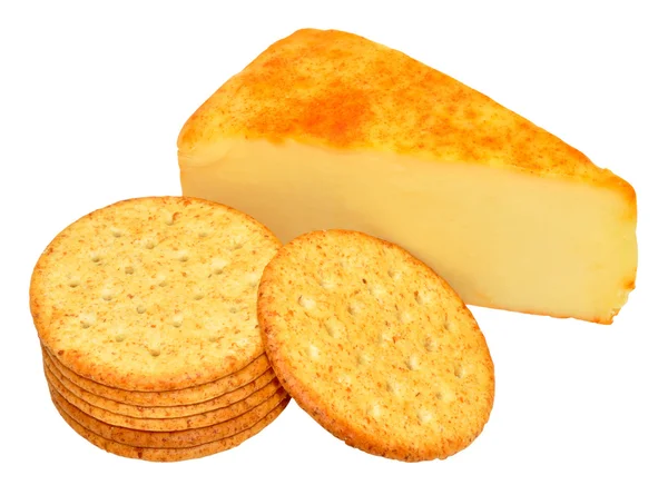 Apfelholz geräucherter Cheddar-Käse — Stockfoto