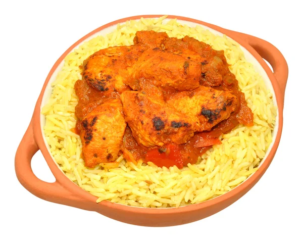 Csirke curry és rizs — Stock Fotó