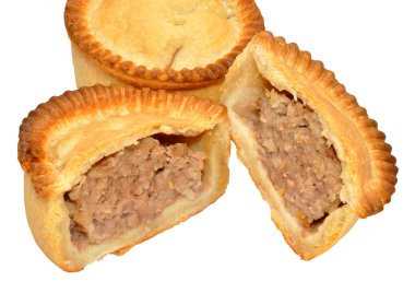 Taze pişmiş et Pies