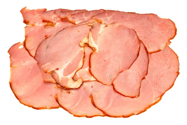 Tranches de jambon rôti fumé — Photo