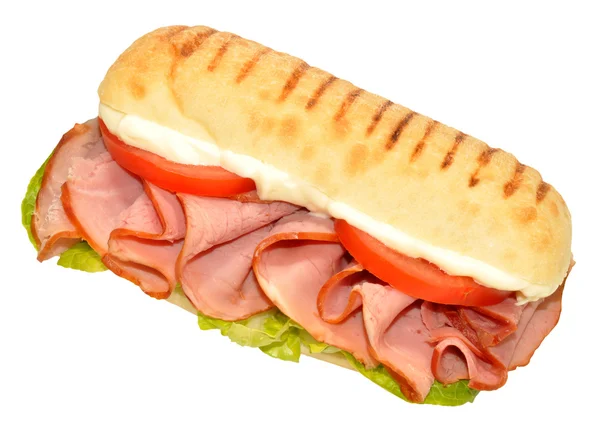Uzená šunka sendvič — Stock fotografie