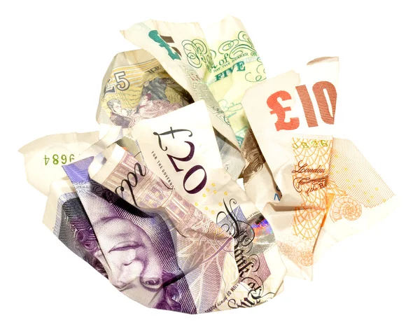 Crumpled Bank Notes — Stock Photo, Image