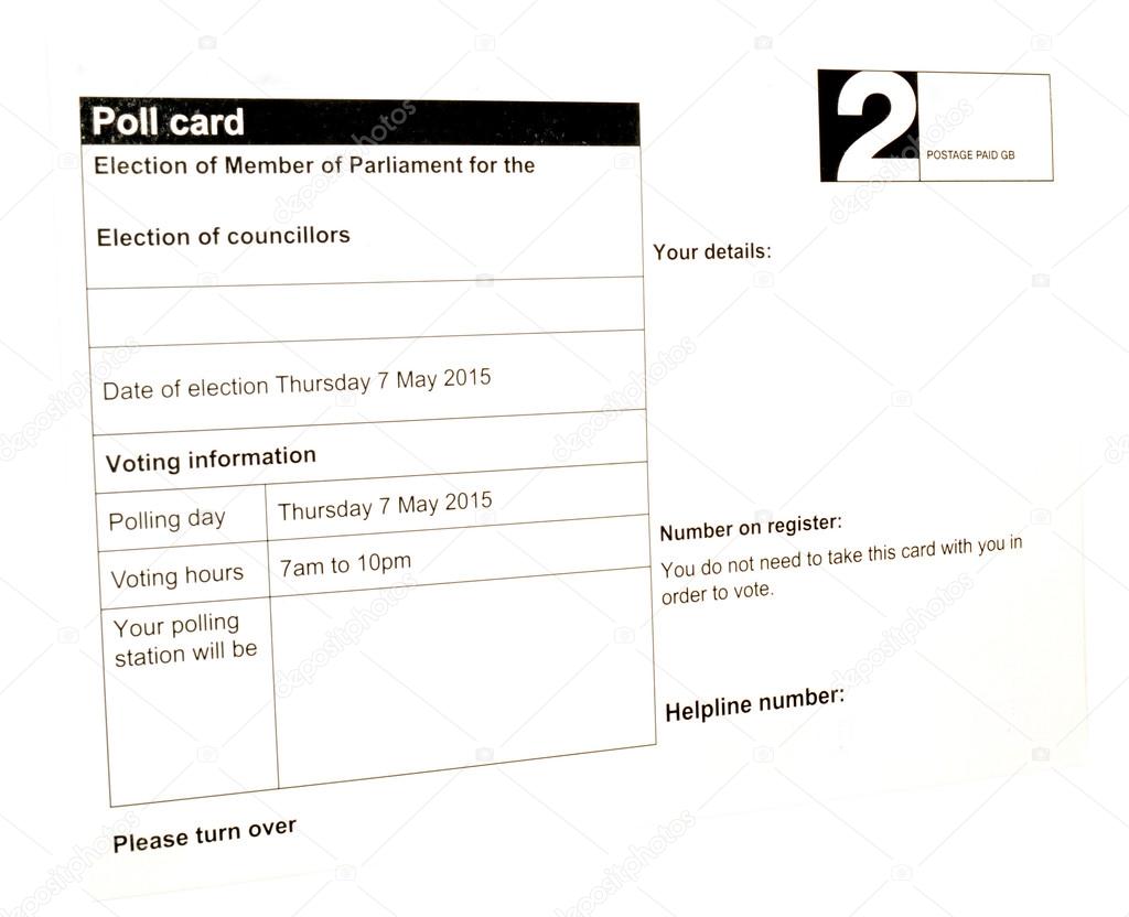 Election Poll Card