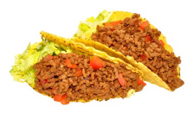 İki dolu Tacos sığır eti