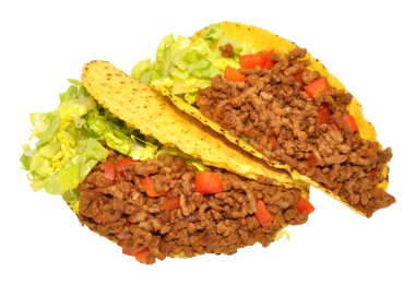 İki dolu Tacos sığır eti