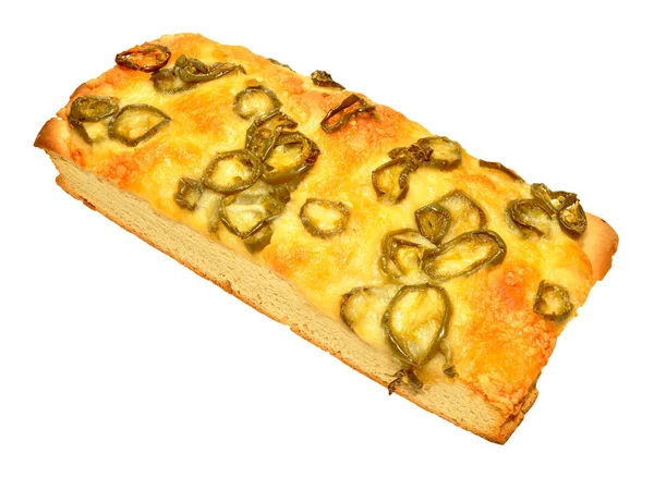 Хлеб "Фоккачча" из сыра и перца халапеньо — стоковое фото